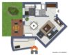 Attraktives Appartement mit Terrasse und Gartenanteil - Grundrissplan